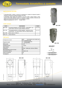 Termostato bimetallico a contatto