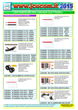 CAVI UNIPOLARI PER CABLAGGI ELETTRONICI