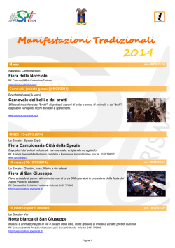 (OK) Manifestazioni TRADIZIONALI per Sito (con foto)