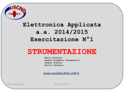 Esercitazione n°1 (strumentazione da laboratorio)