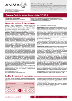 Anima Cedola Alto Potenziale 2022 I