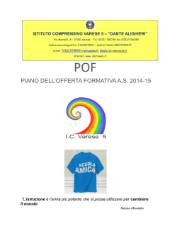 POF_2014-15 - IC Varese5 "Dante Alighieri"