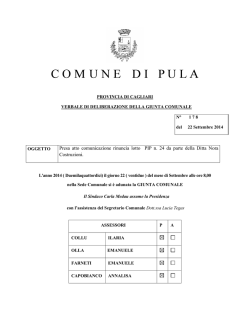 Presa atto comunicazione rinuncia lotto PIP n. 24