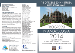 Programma - Societ&agrave; Italiana di Andrologia
