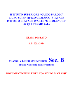 ISTITUTO SUPERIORE "GUIDO PARODI" - "PARODI"