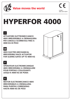 HYPERFOR 4000 - Manual de instrucciones (I,GB,F,E)