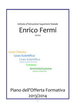 P.O.F. Piano Offerta Formativa