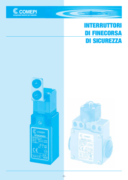 INTERRUTTORI DI FINECORSA DI SICUREZZA