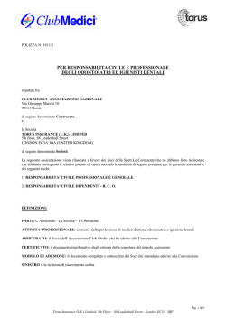 Condizioni di Polizza - Vogliotti Broker Torino