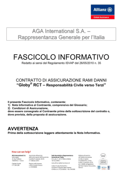Fascicolo Informativo Globy RCT - allianz - globy