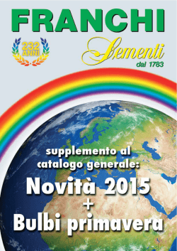 Catalogo supplemento - Sementi per orto