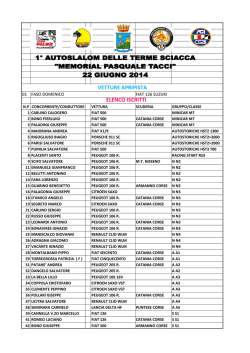 ELENCO ISCRITTI DARIO