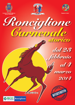 Scarica il libretto - Carnevale di Ronciglione