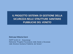 IL SISTEMA DI GESTIONE DELLA SICUREZZA