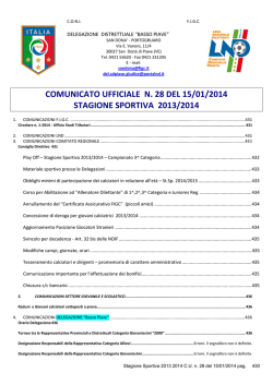 C.U. n.28 2013 2014