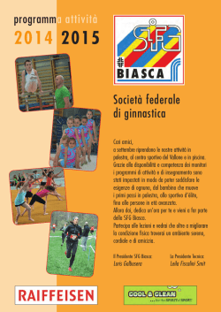 Societ&agrave; federale di ginnastica programma attivit&agrave;
