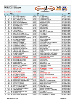 Scarica la classifica in PDF