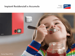 Impianti Residenziali e Accumulo