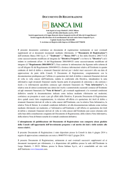 Documento di registrazione