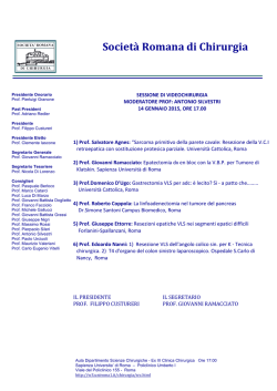 14 gennaio 2015 - W3.UniRoma1.it