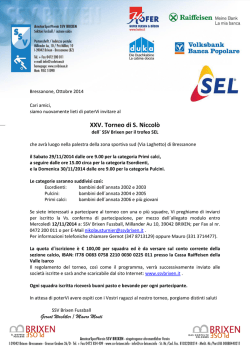 invito - SSV Bressanone