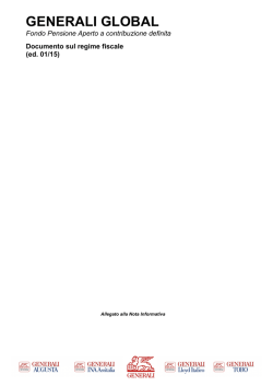 Documento sul regime fiscale