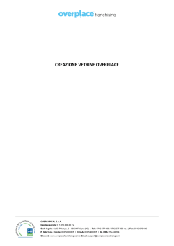 Guida creazione Vetrina Overplace Franchising &ndash; Rev. 0.1 del 22
