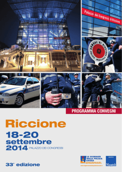 Scarica il pdf del programma - Le giornate della Polizia Locale