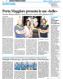 Il Resto del Carlino (1&deg; Luglio)