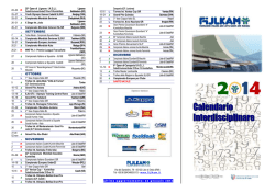 FIJLKAM Calendario Interdisciplinare 2014