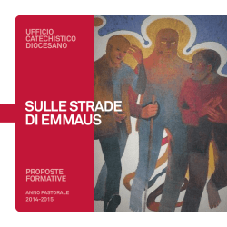 SULLE STRADE DI EMMAUS - Ufficio Catechistico Diocesano