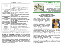 bollettino del 23 novembre 2014