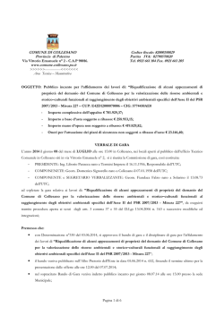 1&deg; verbale Mis.227 - Comune di Collesano