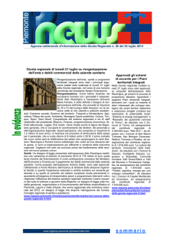 sommario - Regione Piemonte