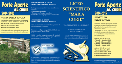 Liceo Scientifico Curie 2014 - Liceo Scientifico "M. Curie" &ndash; Pinerolo