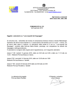 Laboratorio _I pre_requisiti del linguaggio