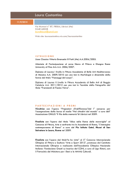 Scarica il Curriculum Vitae di Laura Costantino