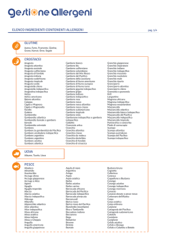Elenco allergeni