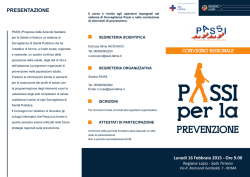 PREVENZIONE - EpiCentro - Istituto Superiore di Sanit&agrave;