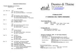 Foglietto - Duomo di Thiene