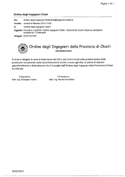 Pagina 1 di 1 Ordine degli Ingegneri Chieti