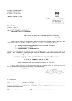 clicca qui - Collegio Ipasvi Lucca