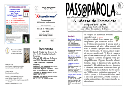 S. Messa dell`ammalato