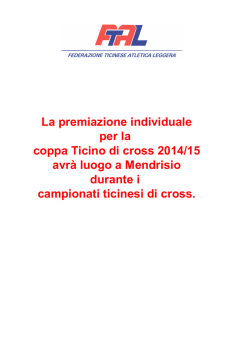 durante i campionati ticinesi di cross. La