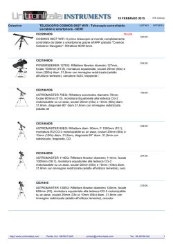 05 FEBBRAIO 2015 Celestron TELESCOPIO