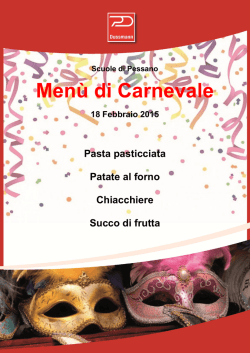 Men&ugrave; di Carnevale