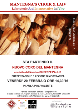 Locandina - ITAS Mantegna
