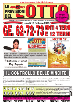 vinti 4 terni e 12 terni vinti 4 terni e 12 terni