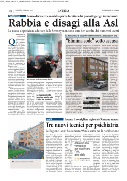 Rabbia e disagi alla Asl