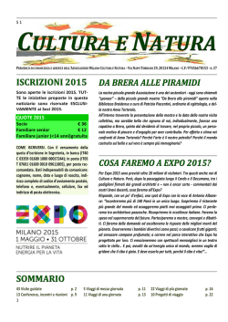 QUOTE 2015 - Associazione Milano Cultura e Natura